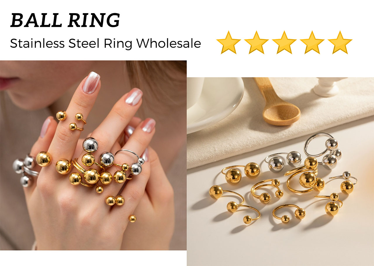 Stainless steel rings wholesale store
